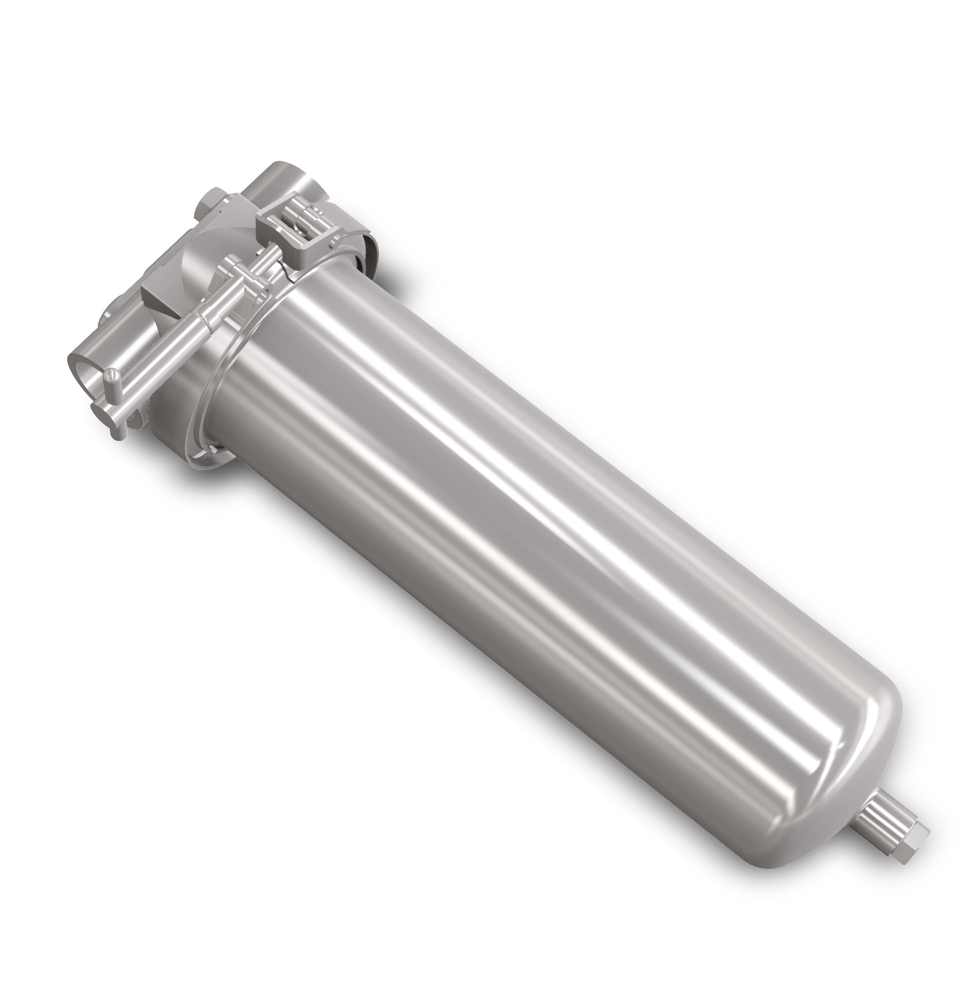 Inline particle filter for gas or liquid filtration