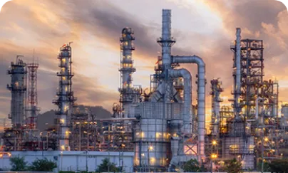 Oil refinery at sunset (1)