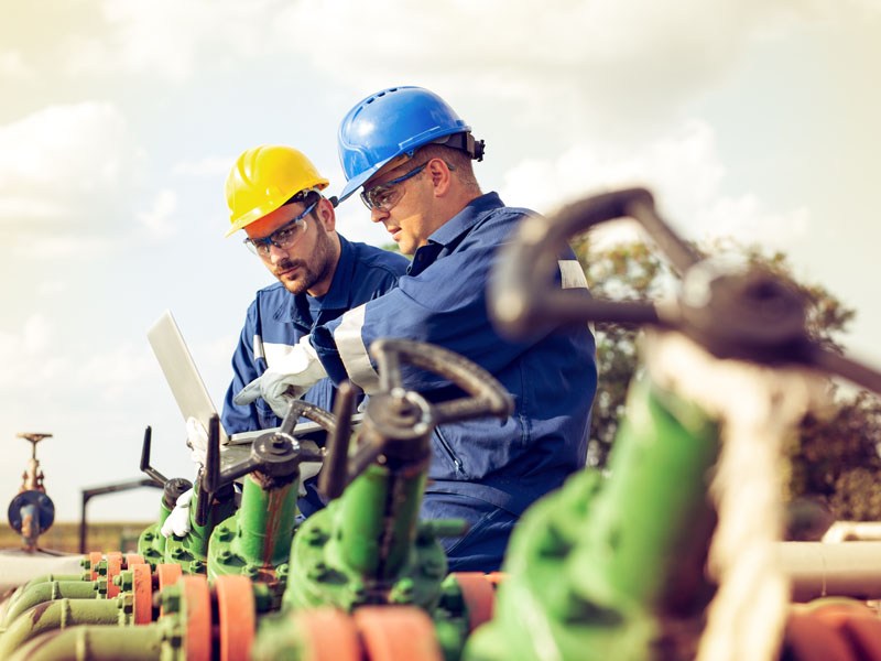 Male Engineers On Site