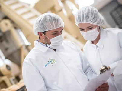 Factory Workers Wearing Masks
