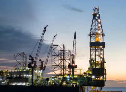 North Sea Oil Rig