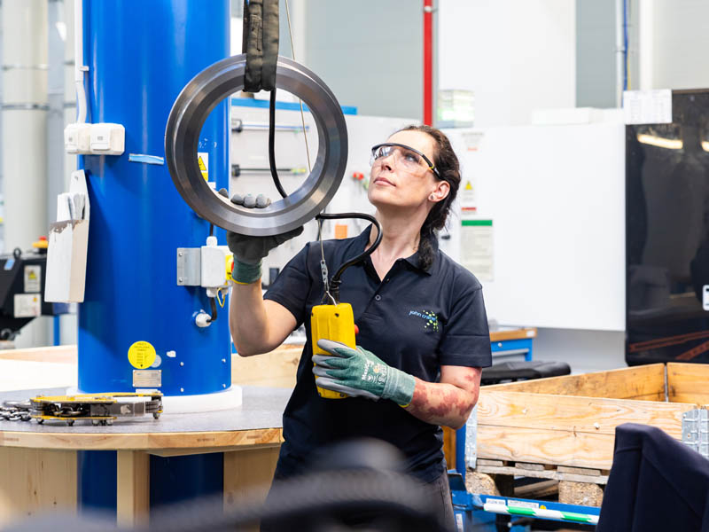 Technician Testing Seal