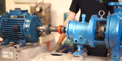 A close-up of a machine