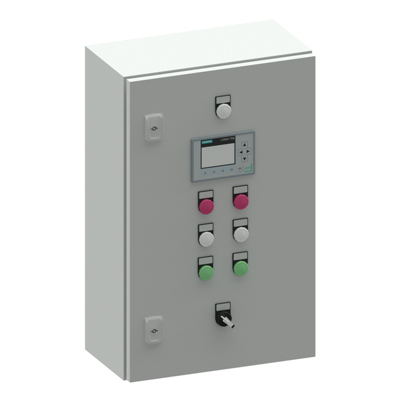 Safejet 16 control cabinet 3D rendered